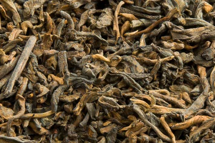 Šestnáctiletý Puerh s vůní kafrového dřeva - detail listu